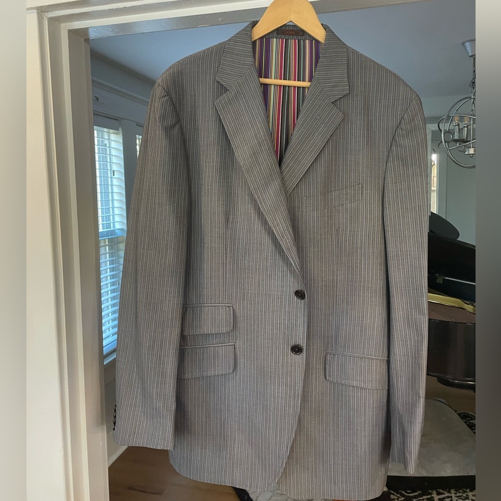 Beautiful Custom Pinstriped Etro Men’s Suit